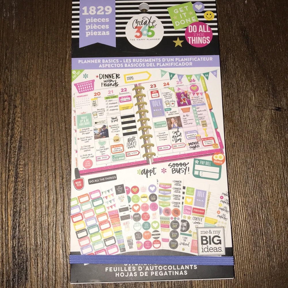 The Happy Planner Planner Basics Sticker Book NEW